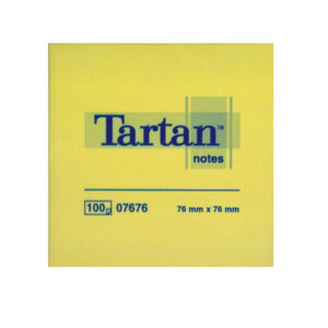Post-it  giallo pastello - 76 x 76mm - 63gr - 100 fogli - Tartan