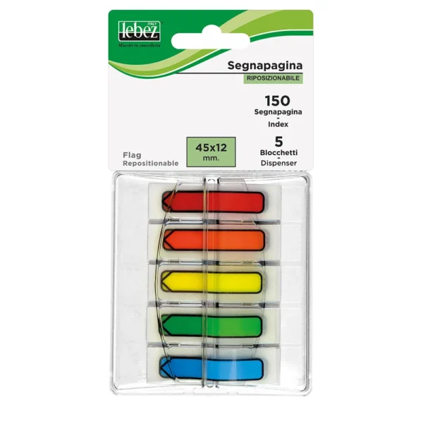 Segnapagina 150 pz Neon con dispenser