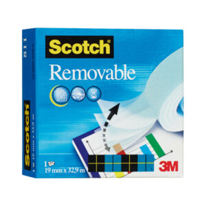 Nastro adesivo Magic 811 - removibile - invisibile - 1,9 cm x 33 m - trasparente - Scotch