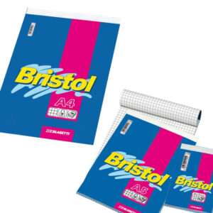 Blocco note Bristol - 5 mm -  A6 - 50 gr - 60 fogli - Blasetti
