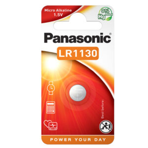 Micropila LR 1130  - 1,5V - a pastiglia - Panasonic - blister 1 pezzo