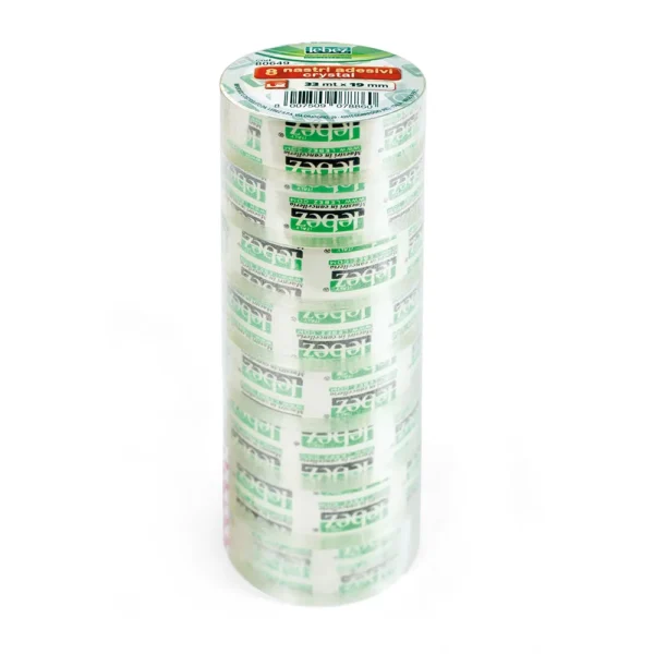 Nastro adesivo 33 x 19 mm confezione da 8 pezzi
