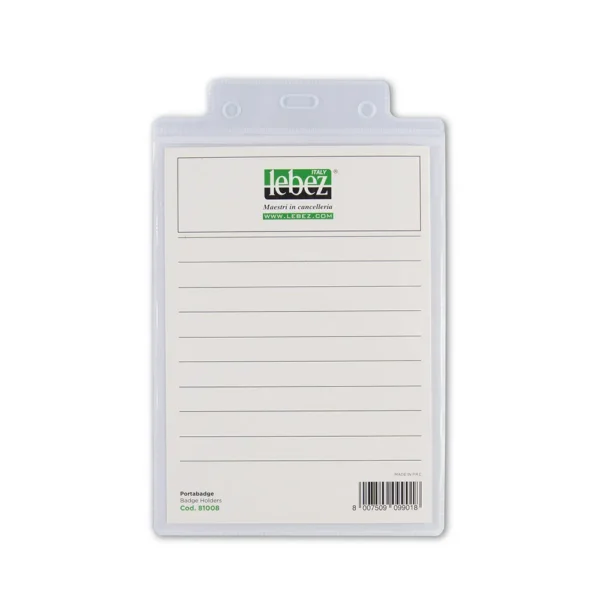Portabadge 107 x 152 mm confezione da 50 pezzi