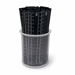Righello 15 cm satinato nero