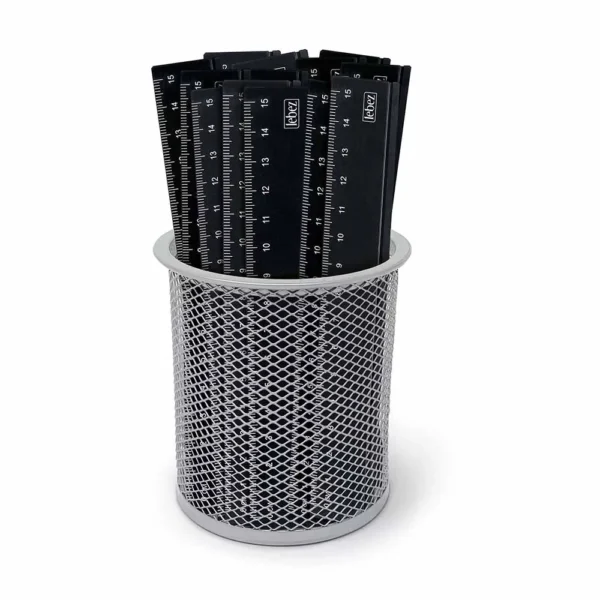 Righello 15 cm satinato nero