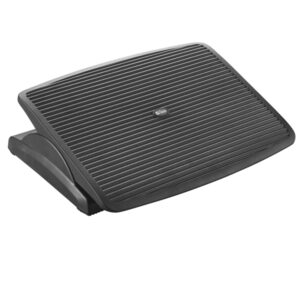 Poggiapiedi ergonimico - inclinazione regolabile - 47 x 35,5 x 9,5 cm - nero -
