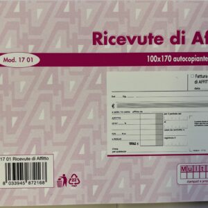 Ricevute di Affitto 2 copie 100x170 Multiart