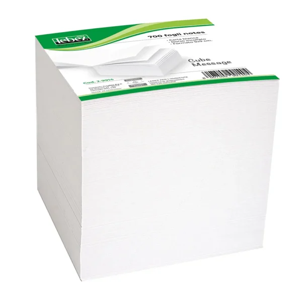 Blocco fogli collato bianco o colorato Lebez