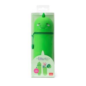 Legami Astuccio 2 in 1 in morbido silicone Kawaii Dino KA0006