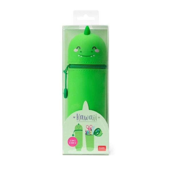 Legami Astuccio 2 in 1 in morbido silicone Kawaii Dino KA0006
