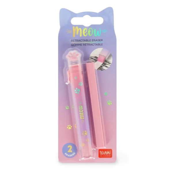 LEGAMI - Gomma Retrattile con Ricarica - Meow - immagine 3