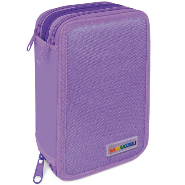 LEBEZ Astuccio 3 Zip Con Corredo  SACCUCCIOLO Monocolore - immagine 3