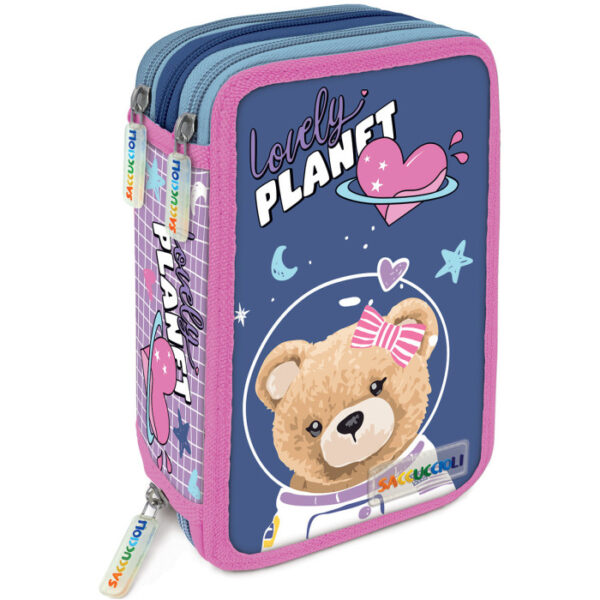 LEBEZ Astuccio 3 Zip Con Corredo SACCUCCIOLO GIRL Fantasia (in Regalo i 4 colori più utilizzati) - immagine 4