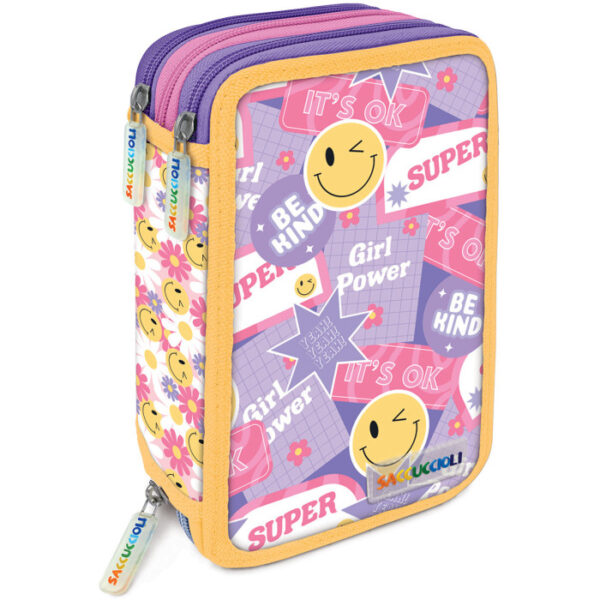 LEBEZ Astuccio 3 Zip Con Corredo SACCUCCIOLO GIRL Fantasia (in Regalo i 4 colori più utilizzati) - immagine 2