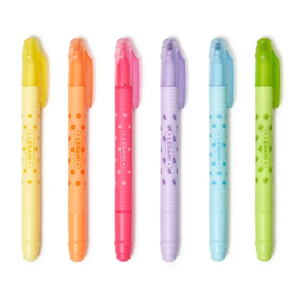 LEGAMI - Set di 6 Evidenziatori Cancellabili - Magic Highlighters