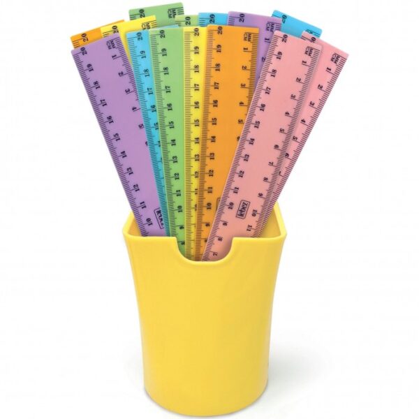 Lebez Righello 20 cm. v.colori in plastica pastello