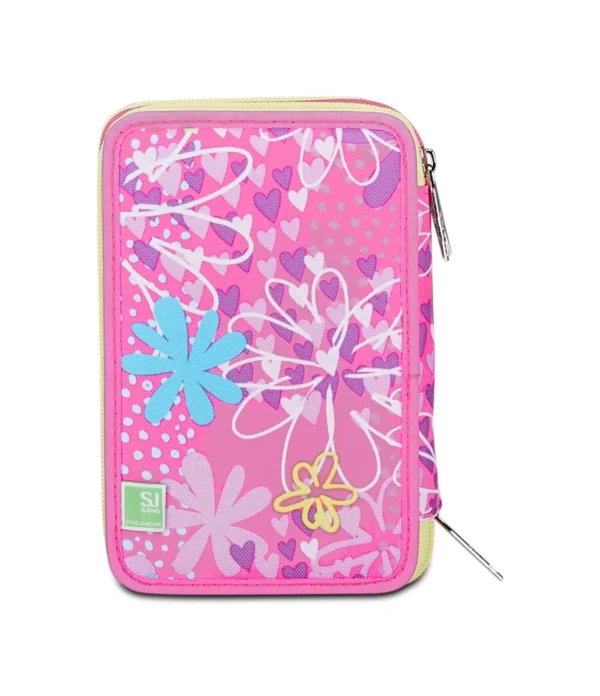 ASTUCCIO  3 ZIP Seven UNICORN LED tre piani TRIPLO SCOMPARTO girl SJ GANG - immagine 3