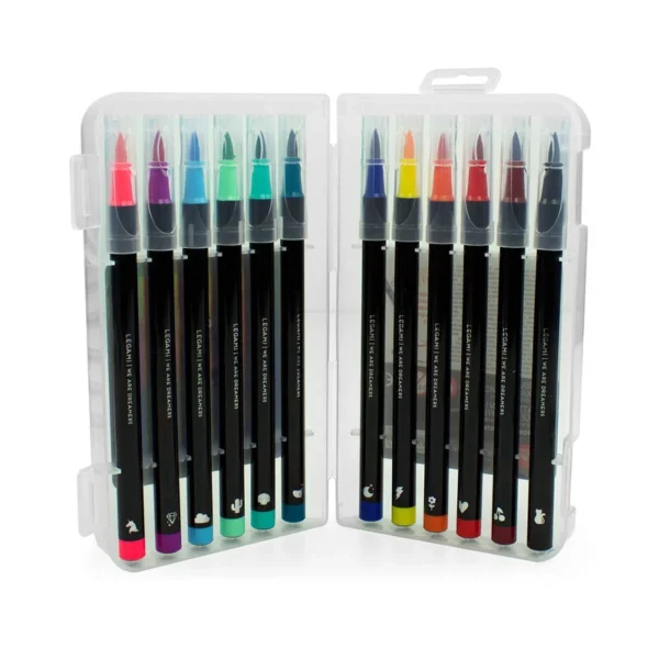 LEGAMI - Set di 12 Pennarelli con Punta Pennello - Brush Markers - immagine 2