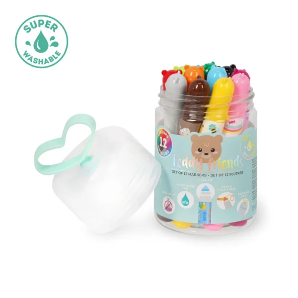 LEGAMI - Set di 12 Pennarelli - Teddy Friends - immagine 3