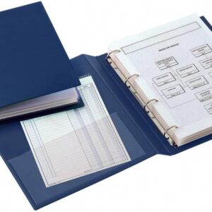 Raccoglitore Sanremo 2000 - 4 anelli a D 25 mm - dorso 4 cm - 30 x 42 cm (libro) - blu - Sei Rota