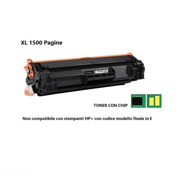 Toner Laser Comp. Rig. HP W1420A / 142A Nero (CON CHIP)