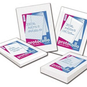 Blasetti Fogli protocollo senza margine rigatura 1R 200 fogli da 60gr